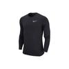 Nike Round Neck Knit Breathable Long Sleeve T-Shirt Men Tops Black CZ4281-010