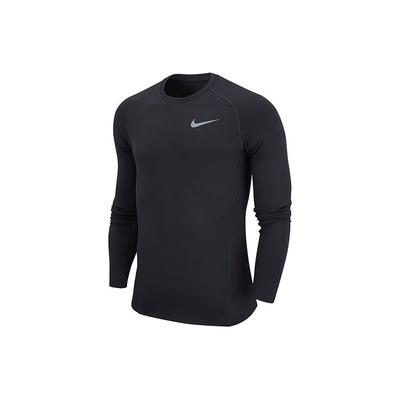 Round Neck Knit Breathable Long Sleeve T-Shirt Men Tops Black CZ4281-010