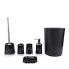 Bathroom Accessory Set PP Practical Trash Can Mouthwash Cup Toilet Brush Soap Dispenser for Home