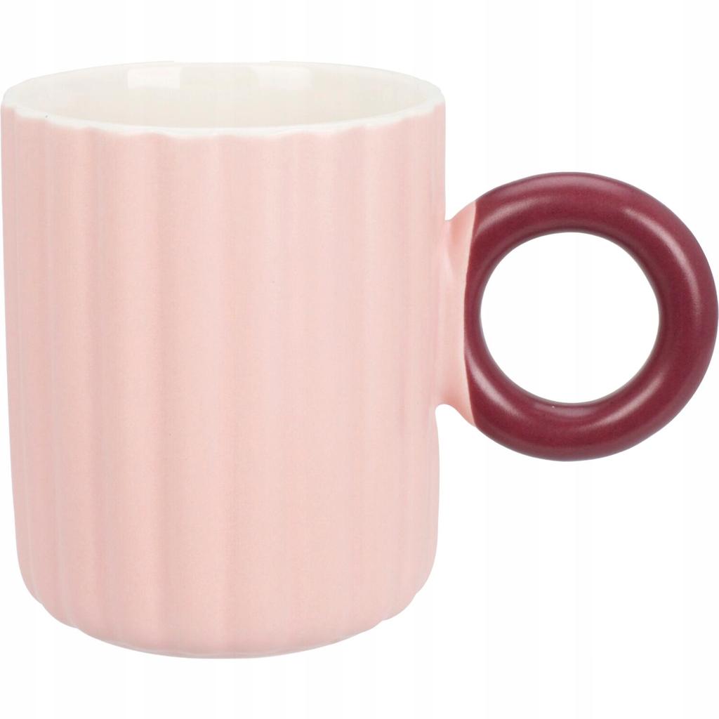 Kubek porcelanowy pastelowy z uchem 370ml 1szt