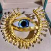 Retro Teufelsaugen High-End Damen Überzogene Augen Brosche