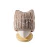 Autumn and winter niche design cute cat wool hat enlarged version showing face kitten ears knitted ear hat