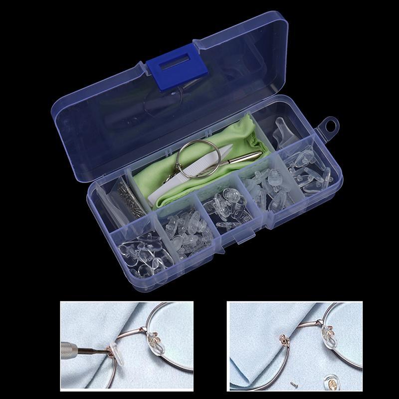 Силиконовые носовые упоры Очки Модные очки Винты для очков Оптический ремонтный комплект