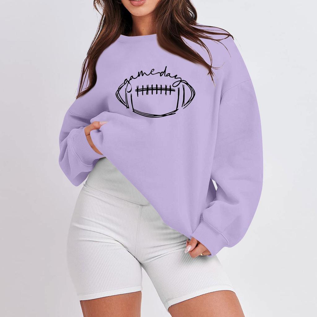 Женская повседневная мода с длинным рукавом и принтом, с круглым вырезом, свободная толстовка