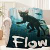 Милый кот F-Flow Пленочное одеяло Одеяло для дивана дивана Путешествия Дома Пикника Фланелевое одеяло подарок на день рождения Теплое Удобное