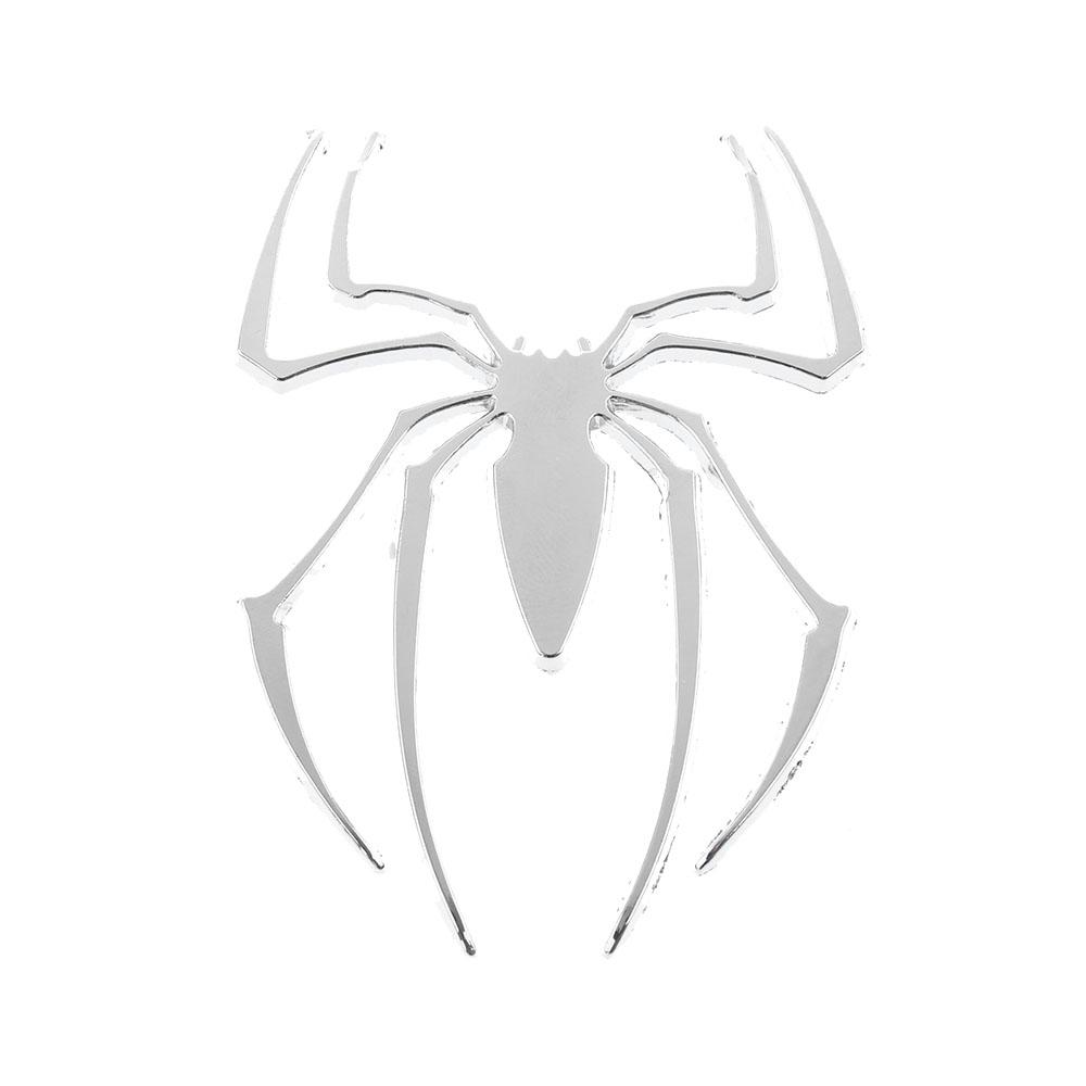 3D Горячие Новые Автомобильные Наклейки Металлический Серебристый/Золотой Паук Форма Хромированный Значок Авто Эмблема Наклейка