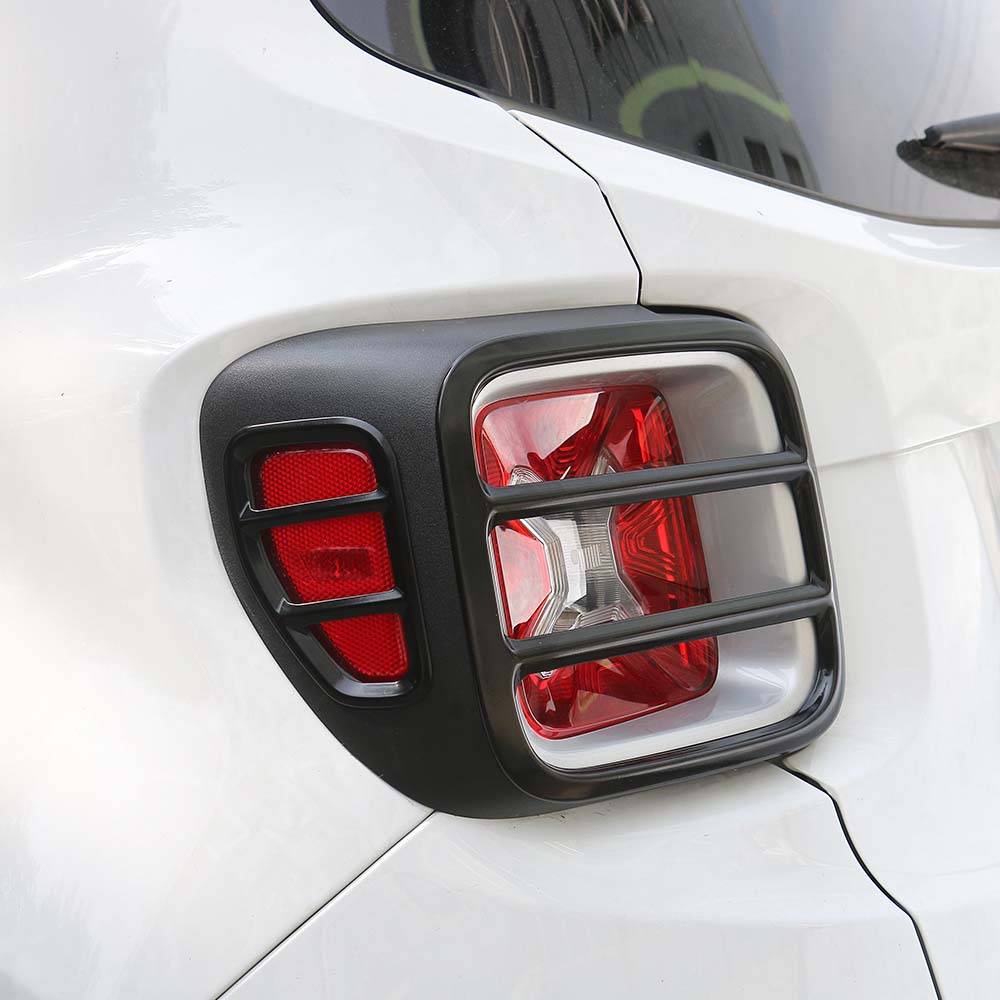 Металлические задние задние фонари автомобиля, декоративная накладка на задние фонари, защитная крышка задних фонарей для Jeep Renegade 2016 up, черный