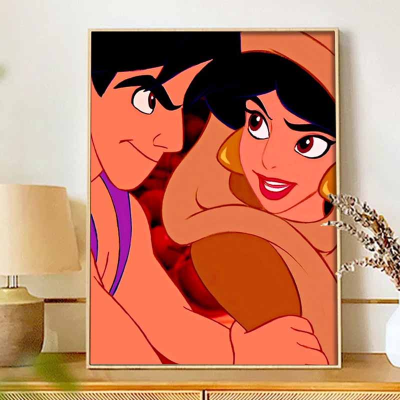 Disney Набор для алмазной мозаики Аладдин Принцесса Жасмин Ручная вышивка 5D DIY Алмазное искусство Декор для дома Креативные поделки Украшение комнаты