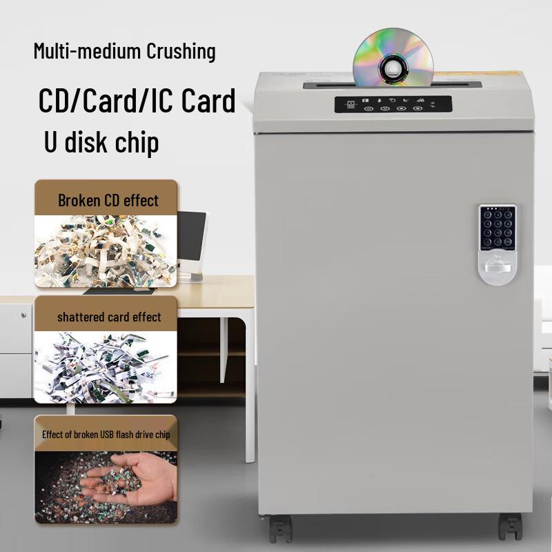 High-Security Micro-Cut Commercial Paper Shredder CN plug (adapter included)