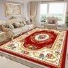 European Style Flower Decor Carpets Living Room Decoration Luxury Rugs Home Sofa Area Foot Mat Anti-slip Room Bedroom Lounge Rug