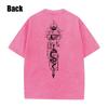 Acid Tees Cotton Loose Wash Tops Manage Print T-Shirt Men Streetwear Vintage Black Harajuku Oversized T Shirt Summer