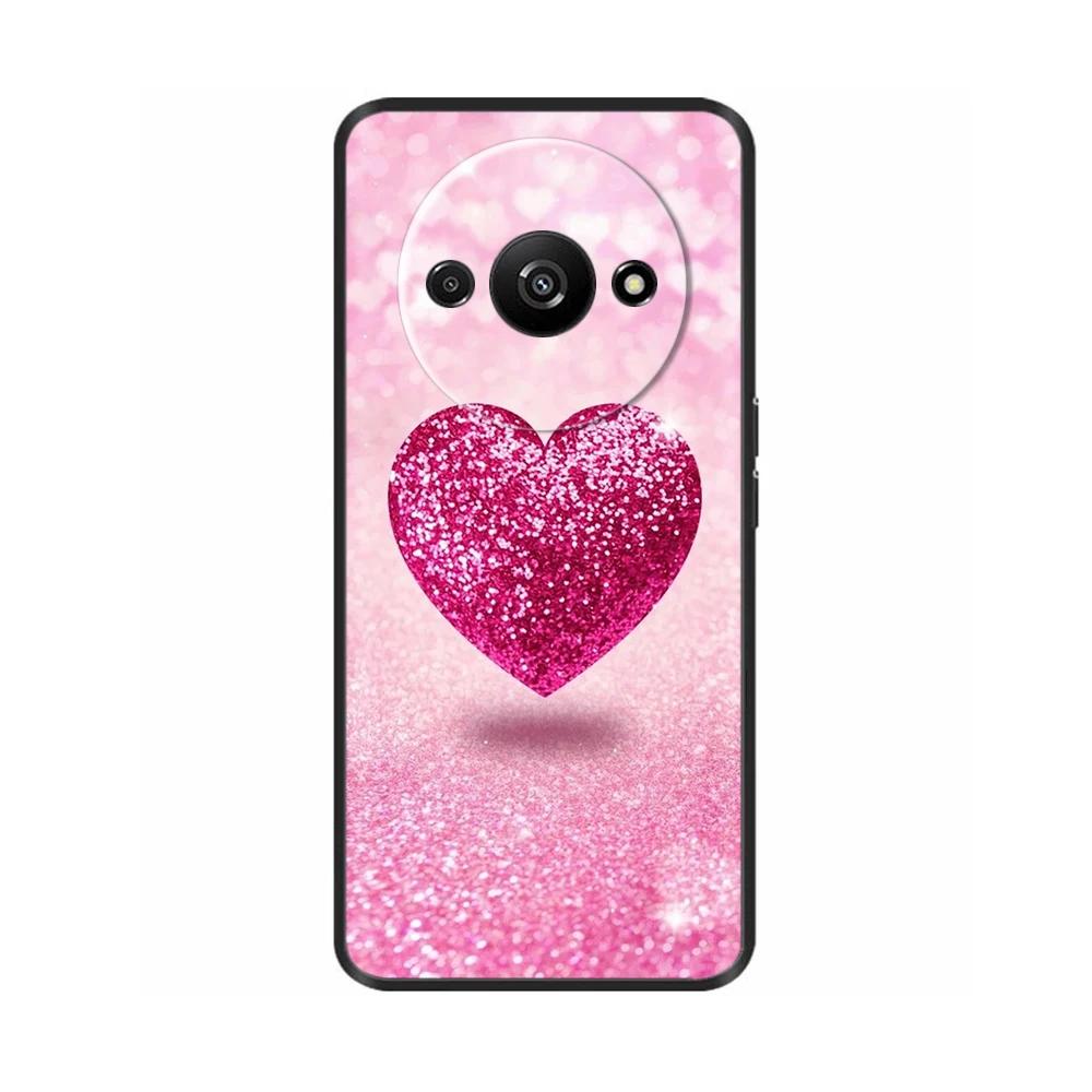 Phone Case For Xiaomi Redmi A3 A3X RedmiA3 Poco C61 PocoC61 Soft Black Silicone Bumper Shockproof Shell Back Cover Carcasa Cases