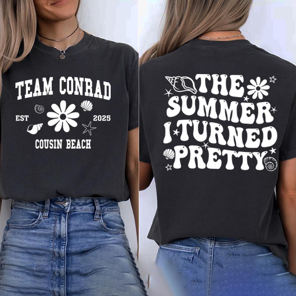 The Summer I Turned Pretty TShirt TSITP Team Conrad Tee Unisex Short Sleeve Tshirts Beach Summer Vibe Shirts Women Clothing