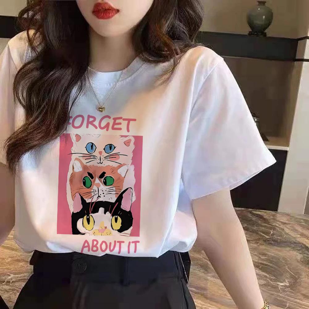 Cotton Short-sleeved T-shirt Women's New Fashionable Versatile Foreign-looking Thin Top Summer