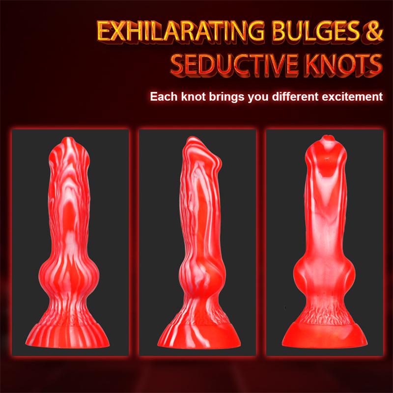 Женская имитация собачьего пениса, анальные пробки, силиконовые мягкие цвета, устройство для мастурбации специальной формы, товары для взрослых