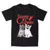 Women Insane Cat Posse Halloween T Shirts Insane Clown Tops Humorous Crew Neck Tee Shirt TShirt Women Clothes Tops T Shirt