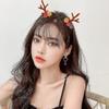 Wabjtam 5pairs Christmas Deer Elk Ear Antler Hair Clips Hairpin Xmas Gift Hairgrip Barrettes