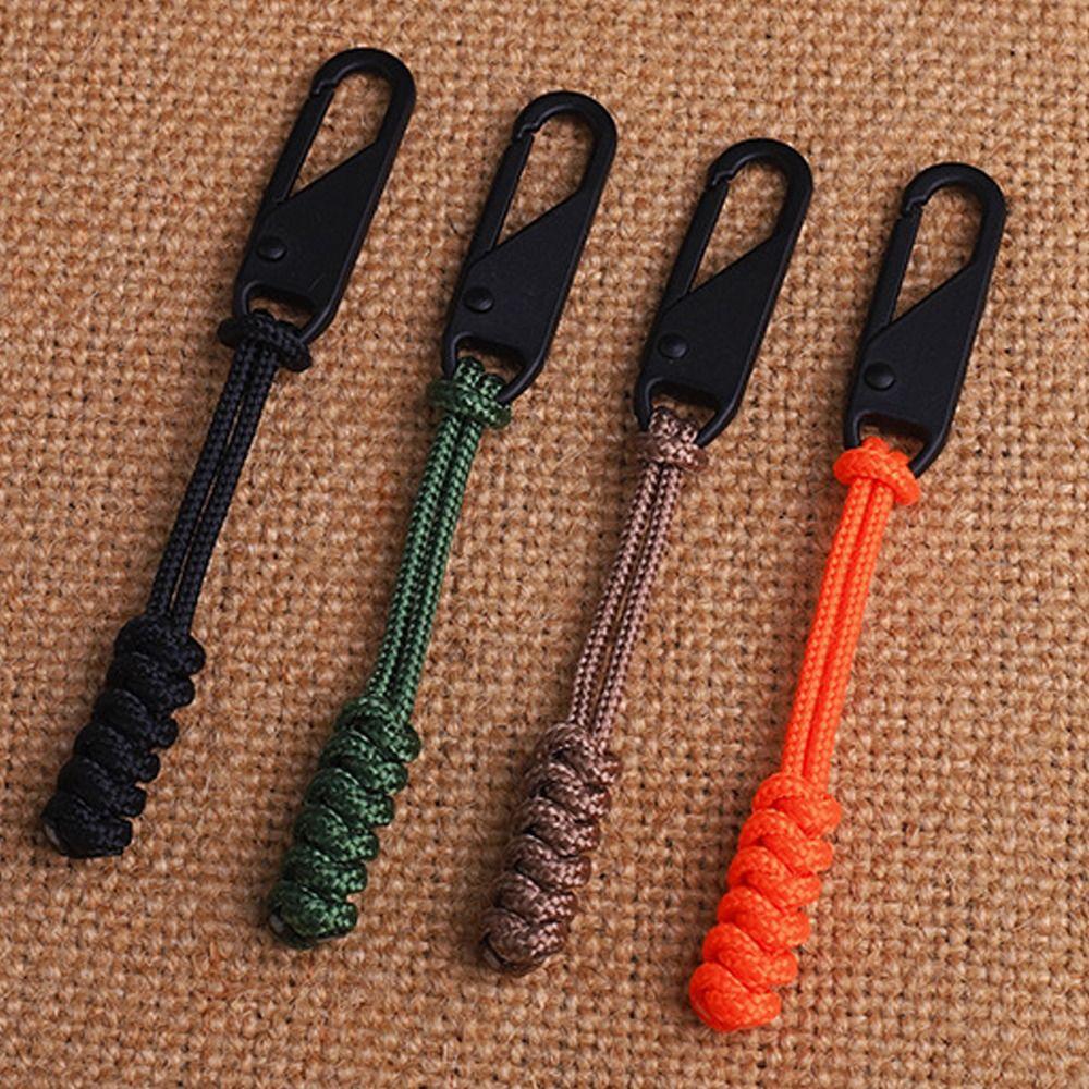 Detachable Zipper Sliders Durable Zipper Replaceable Accessories Creative Pull Rope Outdoor