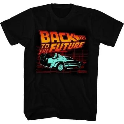 Назад в будущее Классический автомобиль Графическая футболка Camiseta Летняя футболка с коротким рукавом Назад в будущее хлопковая мужская футболка топ#Цвет(3)