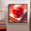 Новое поступление 5D DIY Полный круг Алмазная мозаика «Красный Череп и Книга» Вышивка Крестиком Декор для дома Подарок