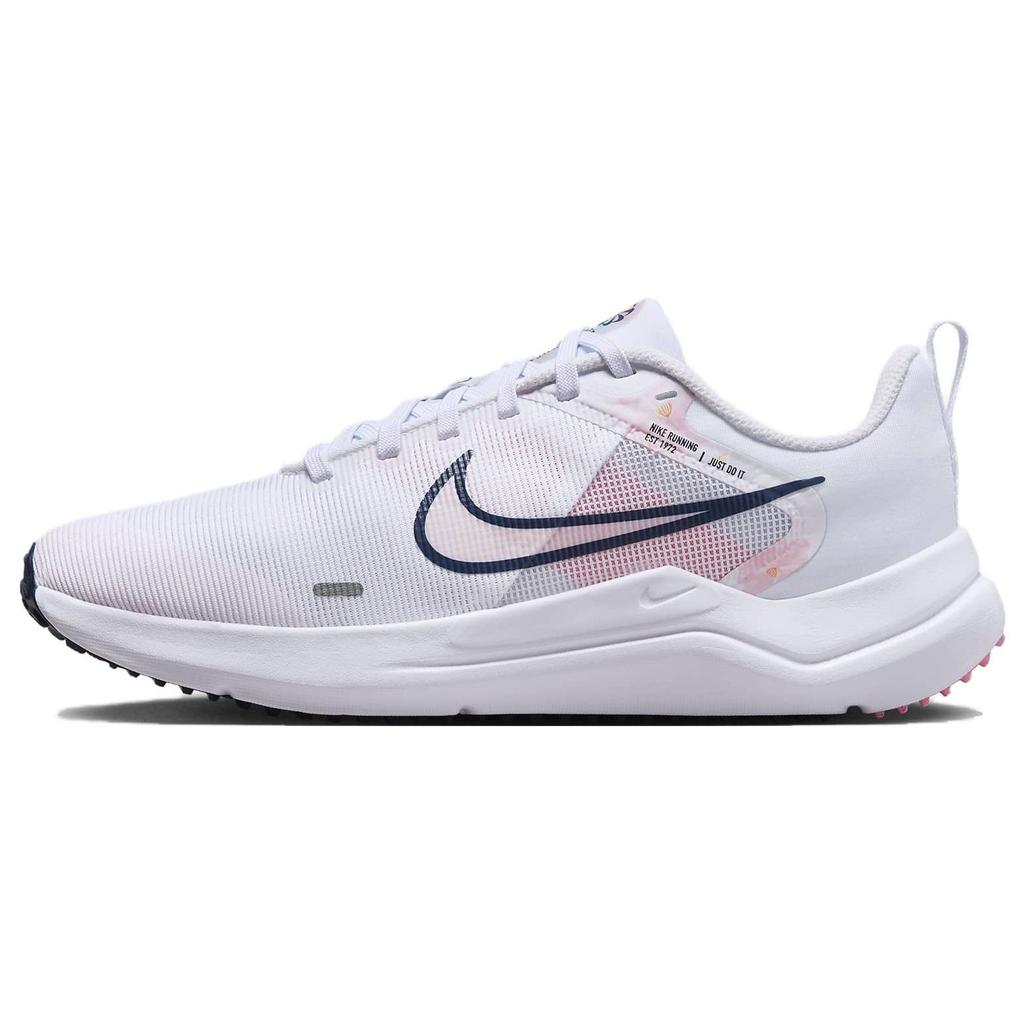 Nike Downshifter 12 Premium Women's White Pink Floral Running Shoes DX7885-100