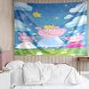 1PC Princess Peppa Tapestry, Unique Design Tapestry, Suitable for Bedroom,Livingroom, Playroom,Heartwarming Holiday Gifts