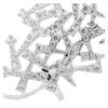 APM Monaco Fireworks Series Asymmetric AB Style 925 Silver Earrings Women's Silver AE13165OX