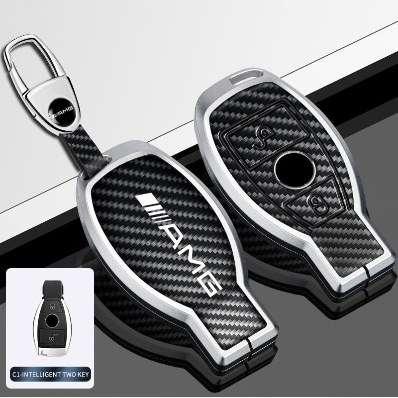 AABCV1 Car Key Case Cover Accessories For Mercedes Benz A C E S G Class GLC CLE CLA GLB GLS W177 W205 X167 AMG W223 W206 C260 C300 S400