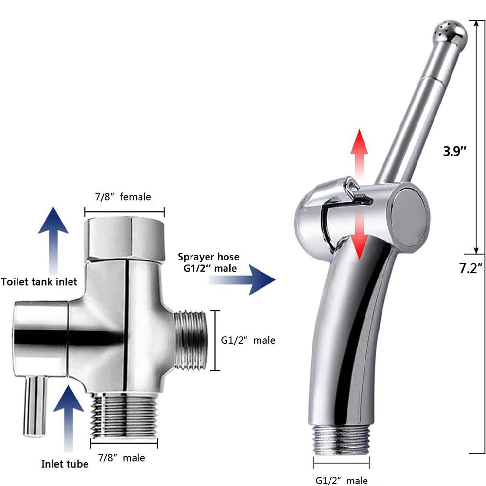 Новый портативный серебристый АБС биде смеситель распылитель душевая лейка туалет ручной ванная комната