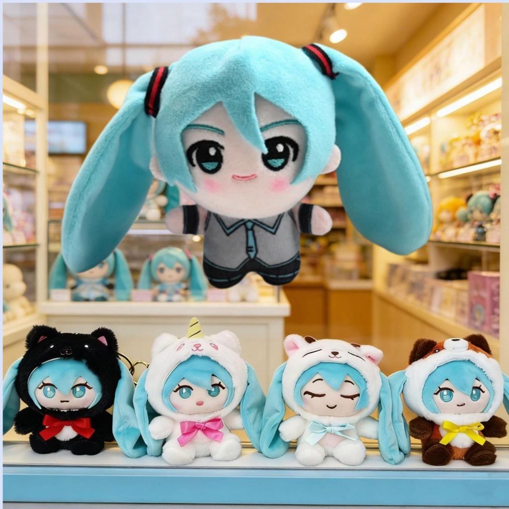 Высококачественные Hatsune Премиального качества Miku Премиального качества Chokkorisan Плюшевые высокого стандарта Сумка первого класса Брелок первого класса В наличии высококачественные