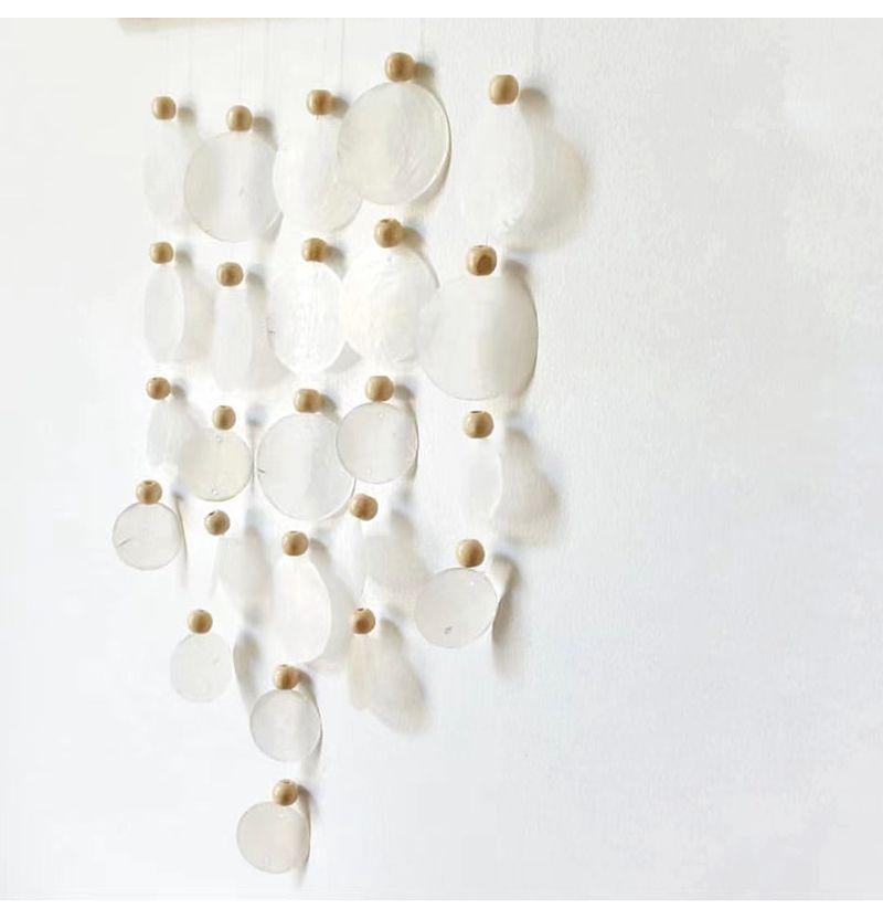 Seashell Wind Chime: Handmade Minimalist Bedroom Hanging Ornament and Gift