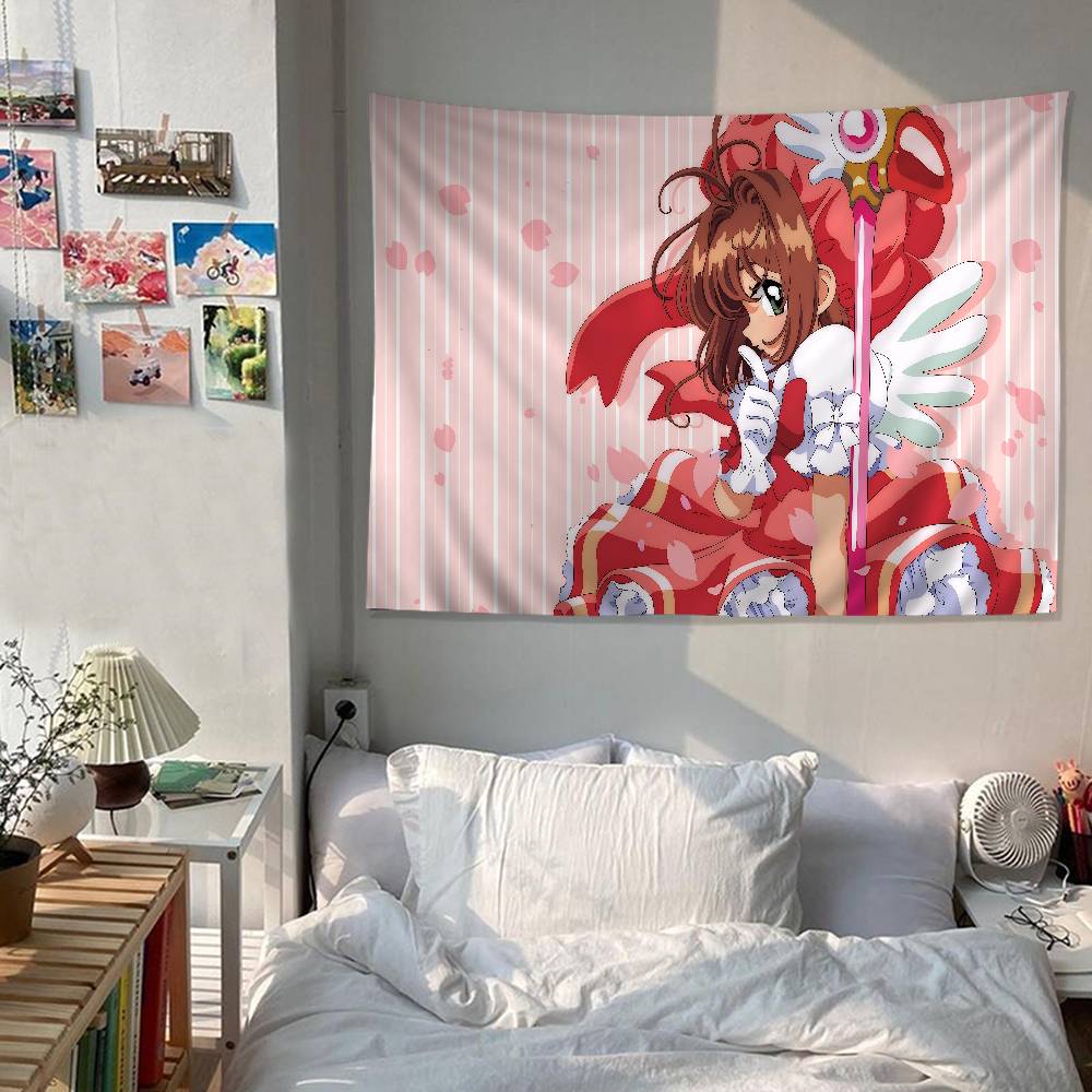 Аниме Cardcaptor Sakura Девочка Красочный Гобелен Настенный Бохо Гобелены Настенные Полотна Мандала