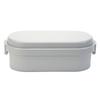 Miyoshi Seisakusho GEL-COOL Lunch Box with Integrated Ice Pack, Dome M, Oyster Gray, 0101-0167