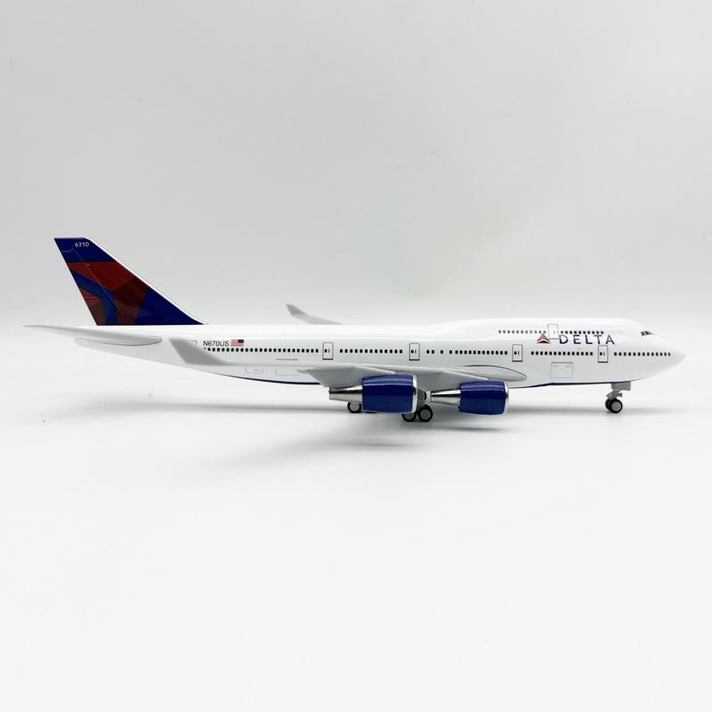 Pan Am 747 American Airlines 30CM Airplane Model Solid Pan American Airways Replica