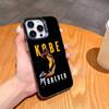 K-Kobe B-Bryant 24 Чехол для телефона для iPhone17,16,15,14,13,12,11,Pro,MAX Серый Матовый Силиконовый Черный Чехол