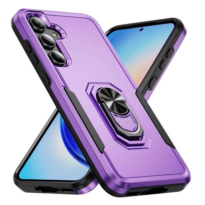 Подходит для Samsung S25 Ultra Trail Blazer Чехол-подставка с кольцом для мобильного телефона Samsung S24 Автомобильный магнитный бронированный чехол