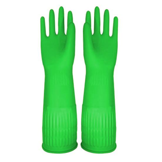 1 Pair Dishwashing Gloves Waterproof Stain-Resistant Non-Slip Design Easy To Clean Heat-Insulated Gloves Kitchen Cleaning Tool