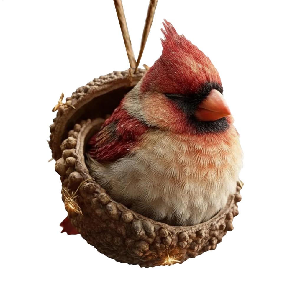 Animal Christmas Ornaments 2D Acrylic Seasonal Decoration Hangable Holiday Decorations for Home Office Living Room Study Garden