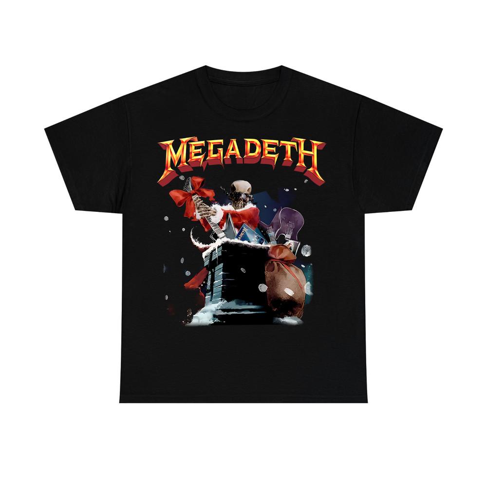 Новая Рождественская футболка группы Megadeth Размеры от S до 5XL NE220 Унисекс Футболка