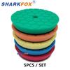 Sharkfox Buffing Sponge Car Polishing Wheels Cars Pad For Car Polisher Compound Polishing Car Beauty Polishing Tool Set 5/6Inch