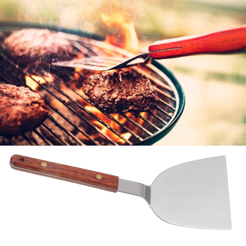 Stainless Steel Pancake Turner Wide Blade Burger Turner Flipper Barbecue Spatula Griddle