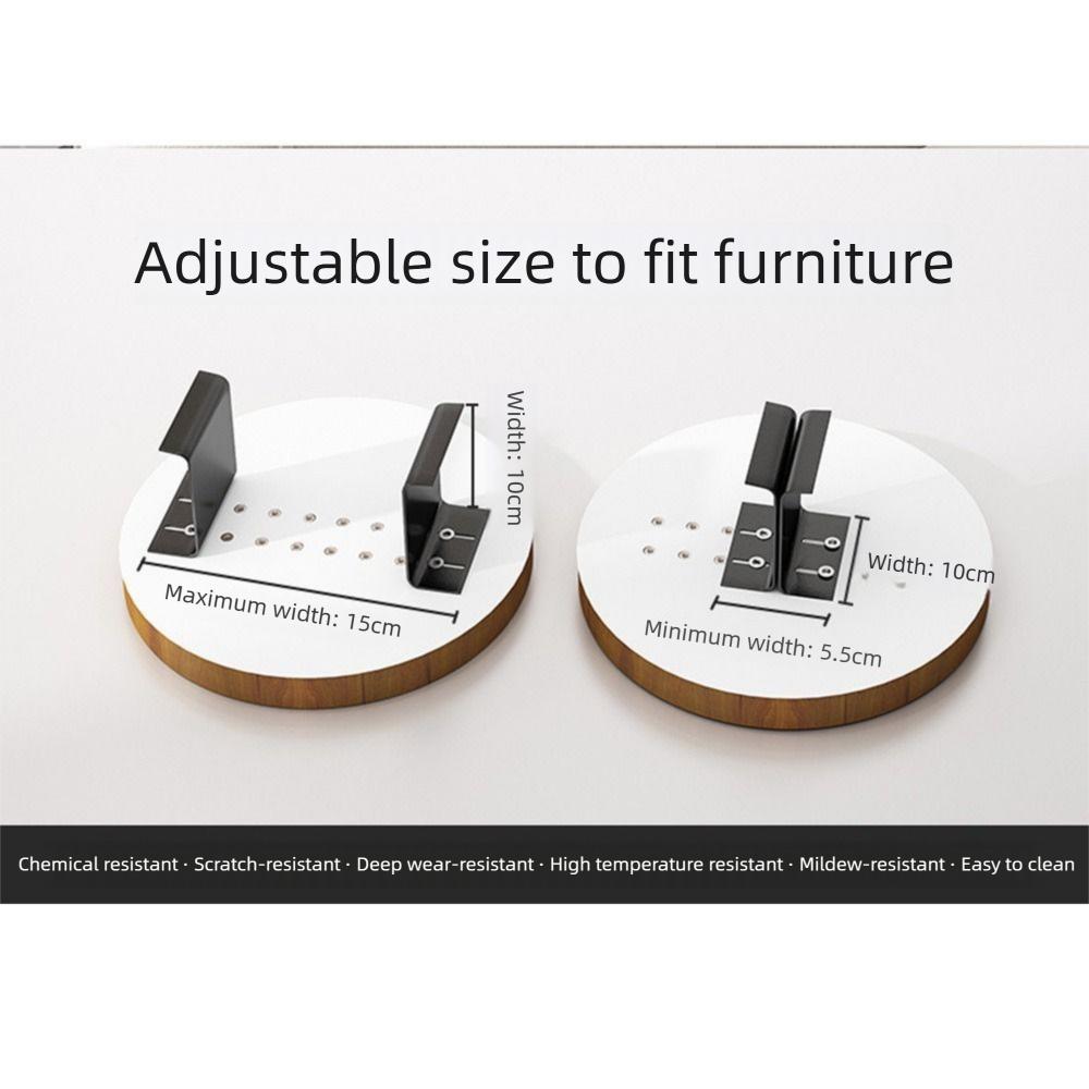 Round Wooden Mini Side Table Waterproof Couch Arm Side Holder Sofa Arm Rest Organizer Bedroom