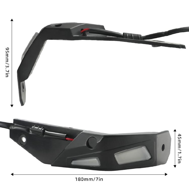 1 пара ручных щитков, водонепроницаемый защитный комплект со светодиодными фонарями для Can Am Ryker 600