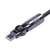 Поворотный на 180 градусов Type-C удлинитель, 1 штекер на 3 штекера, USB-кабель, адаптер питания, разветвитель для смартфона