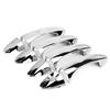 8 Pcs Car Chromium Electroplating Door Handle Cover Trim for Ford Fiesta 2009 2012