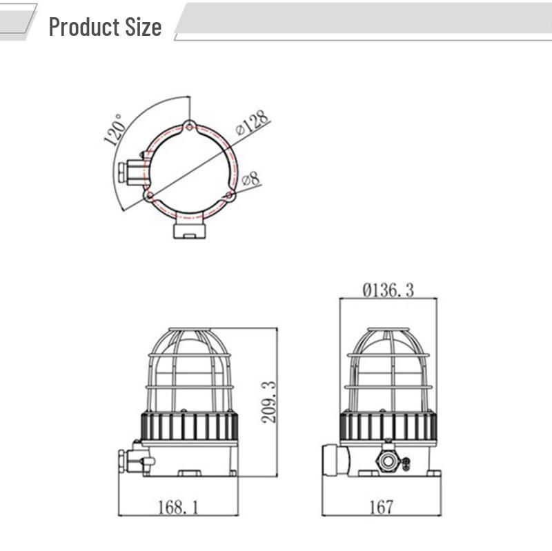 Explosion-Proof Sound & Light Alarm for Chemical Plants and Oil Depots