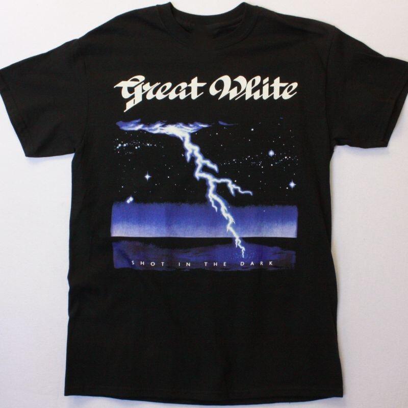 GREAT WHITE SHOT IN THE DARK Black Men S-234XL T-shirt E495