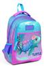 Школьный рюкзак с тремя отделениями Coral High Kids, светло-розовый, синий, с рисунком черепахи, 23497