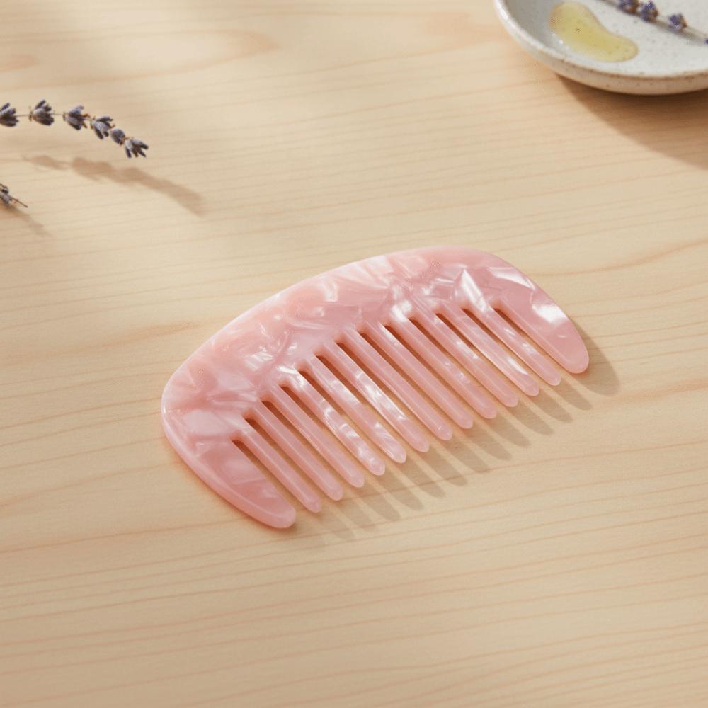 Marble Pattern Women's Anti-Static Hair Comb Pocket Comb Scalp Massage Comb Hair Care Tool