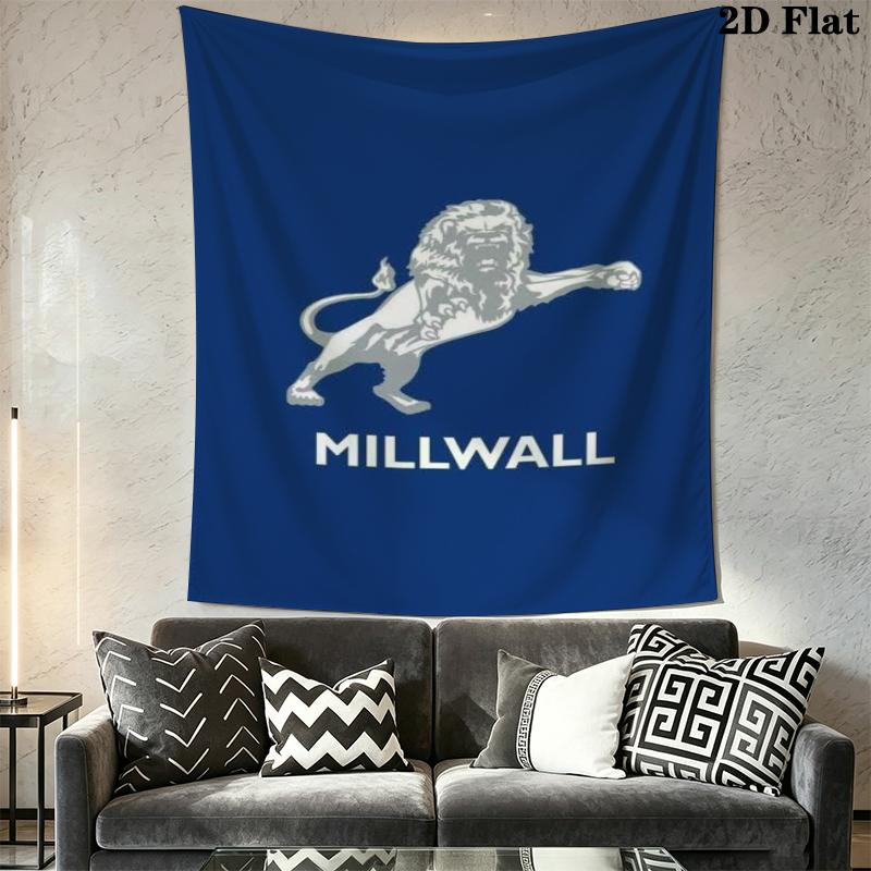 Millwall FC Wall Tapestry Aesthetic Wall Hanging Printed Fabric Blanket Decorative Tapestries for Bedroom Living Room Home Decor